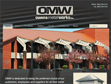 Tablet Screenshot of owensmetalworks.com